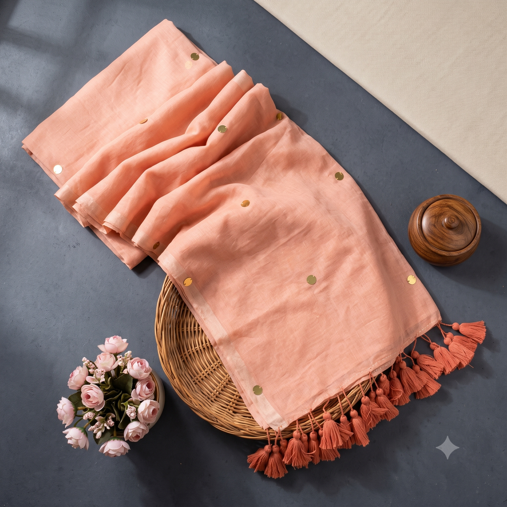 Aruna Peach Gini Mul