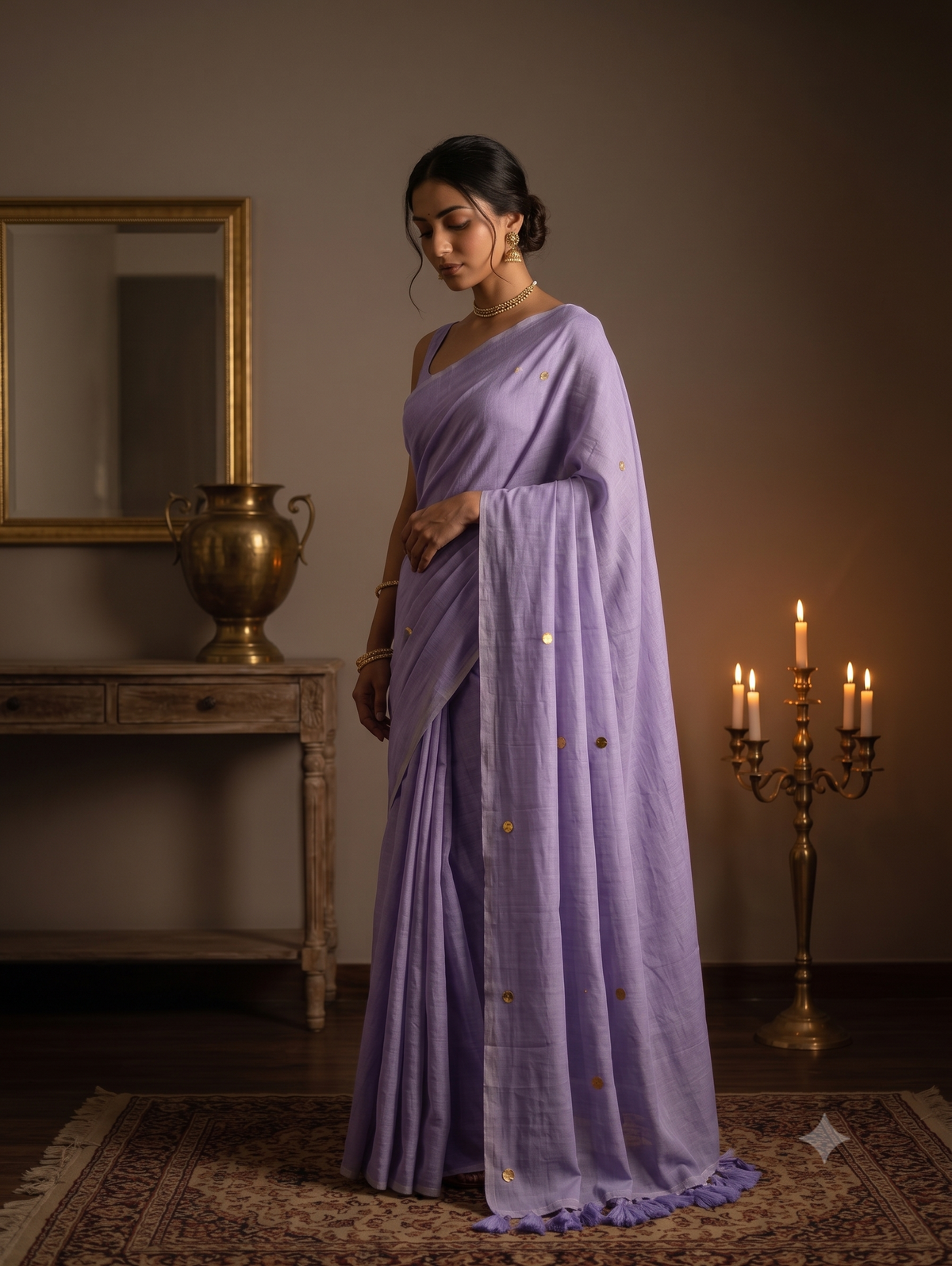 Lavanya Lilac Gini Mul