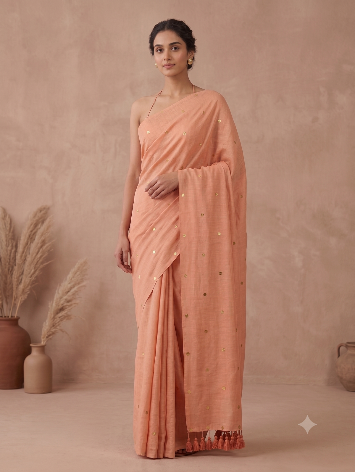 Aruna Peach Gini Mul